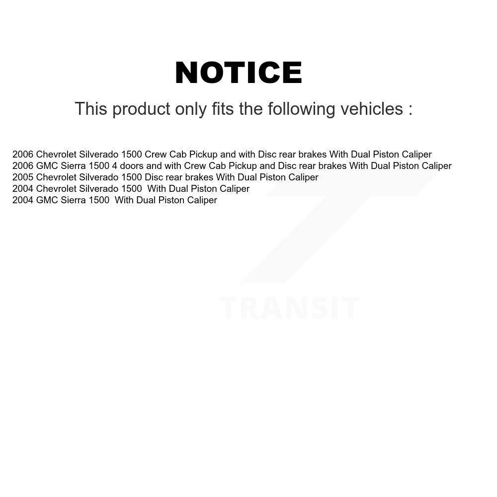 Kit de plaquettes de frein semi-métalliques avant et arrière, pour Chevrolet Silverado GM