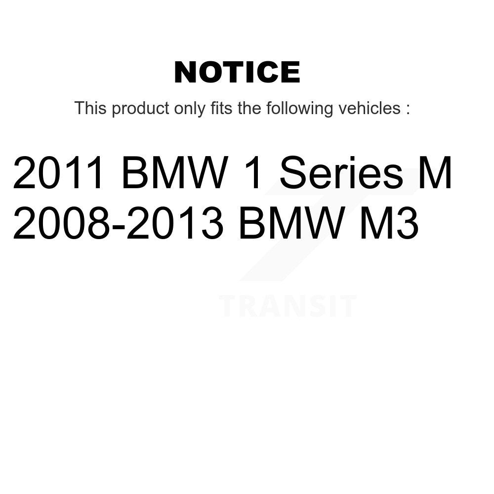 Kit de plaquettes de frein et chaussures de stationnement semi-métalliques avant et arrière, pour BMW M3 série 1 M