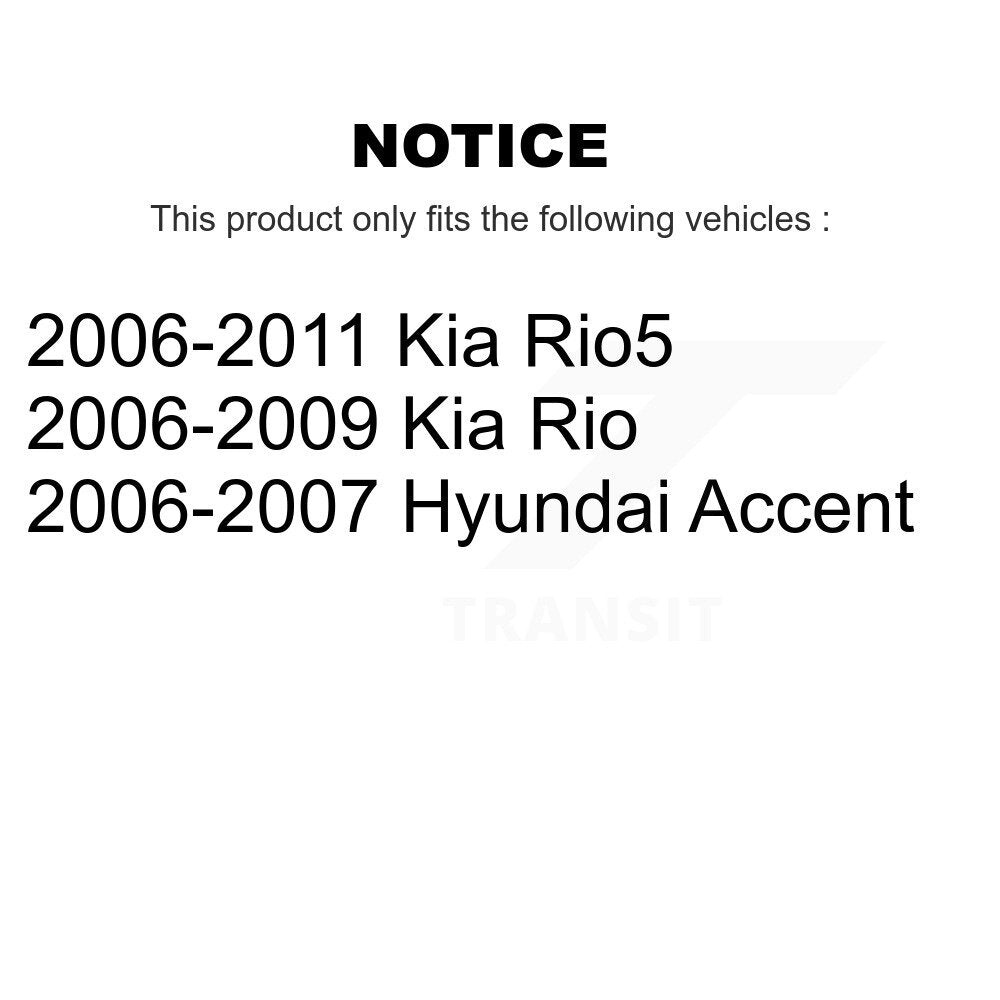 Kit de plaquettes de frein semi-métalliques avant et arrière, pour Hyundai Accent Kia Rio