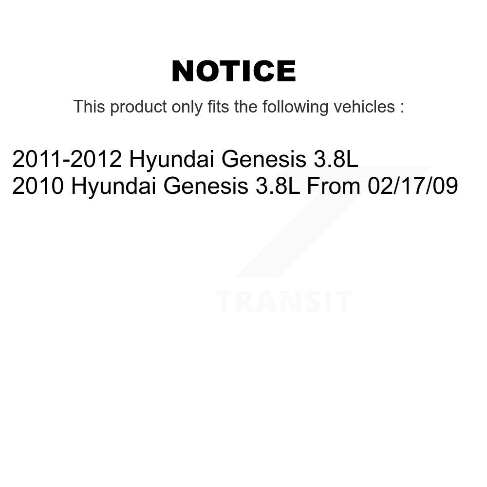 Kit de plaquettes de frein et chaussures de stationnement semi-métalliques avant et arrière, pour Hyundai Genesis 3.8