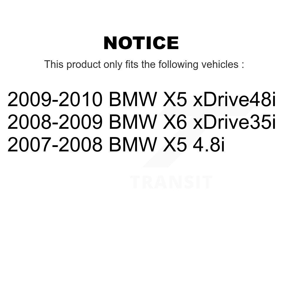 Kit de plaquettes de frein et chaussures de stationnement semi-métalliques avant et arrière, pour BMW X5 X6