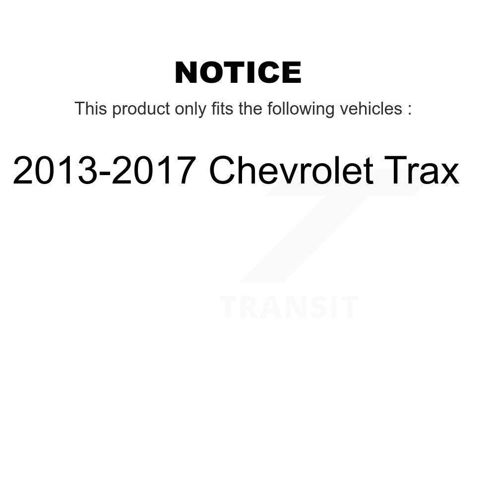 Kit de plaquettes de frein semi-métalliques avant et arrière et de sabots de tambour pour Chevrolet Tra 2013 – 2017