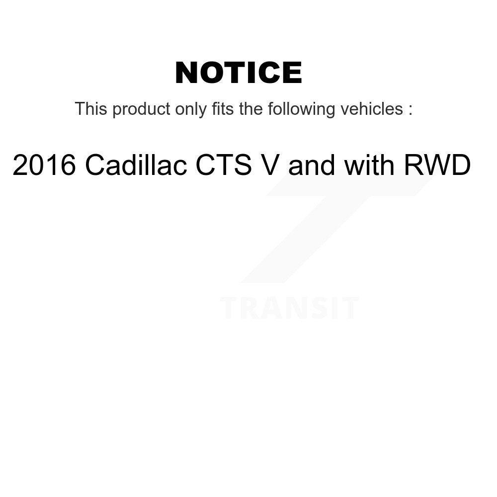 Kit de plaquettes de frein semi-métalliques avant et arrière, pour Cadillac CTS V avec RW
