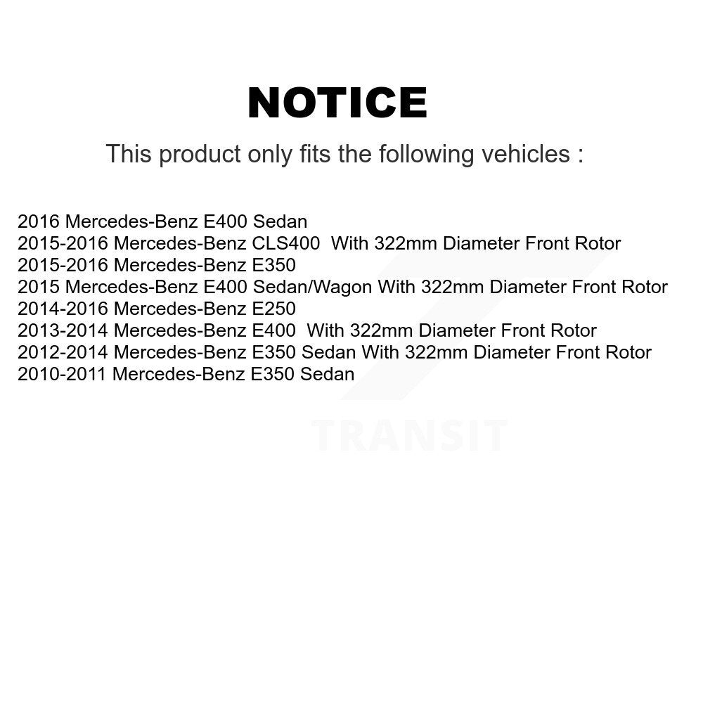 Kit de plaquettes de frein semi-métalliques avant et arrière, pour Mercedes-Benz E350 E40