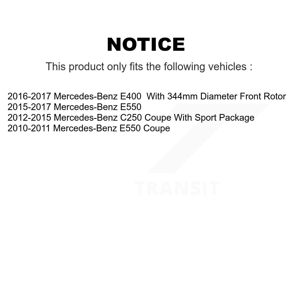 Kit de plaquettes de frein semi-métalliques avec revêtement avant, pour Mercedes-Benz E400 E550 C25