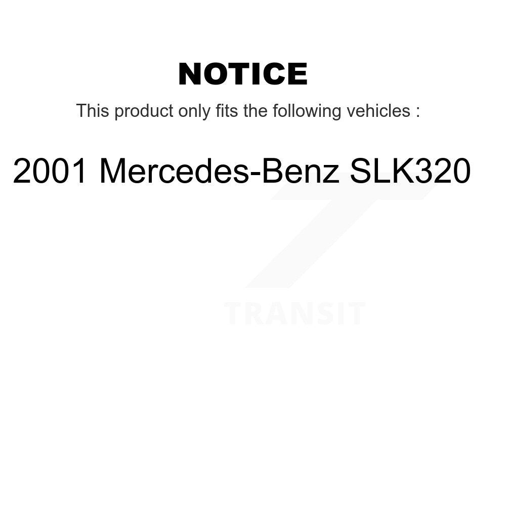 Kit de plaquettes de frein à disque semi-métalliques pour Mercedes-Benz SLK32 2001