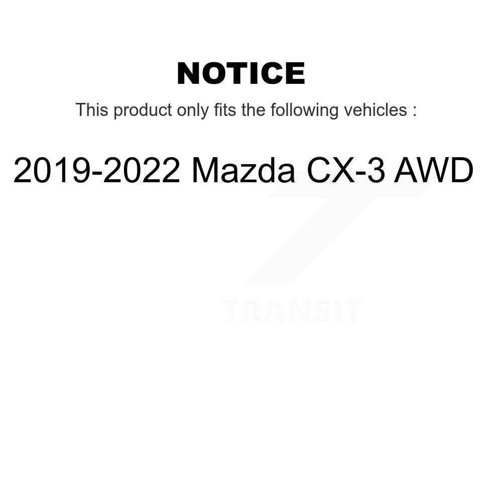 Kit de rotors de frein à disque recouverts de plaquettes en céramique avant et arrière, pour Mazda CX-3 AW 2019 – 2022