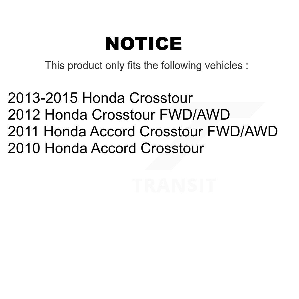 Kit de plaquettes de frein en céramique avant et arrière et disques de frein revêtus, pour Honda Accord Crosstou