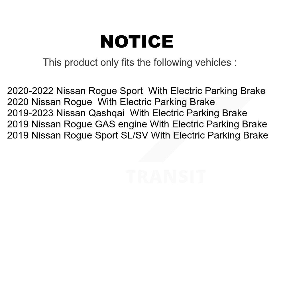 Kit de rotors de frein à disque en céramique, revêtement avant et arrière, pour Nissan Rogue Sport Qashqa