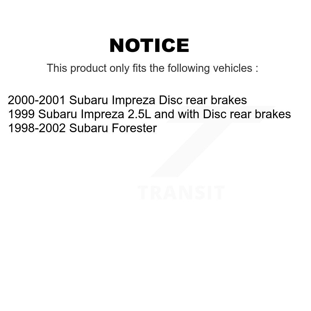 Kit de rotors de frein avant et arrière semi-métalliques avec revêtement en céramique pour Subaru Foreste