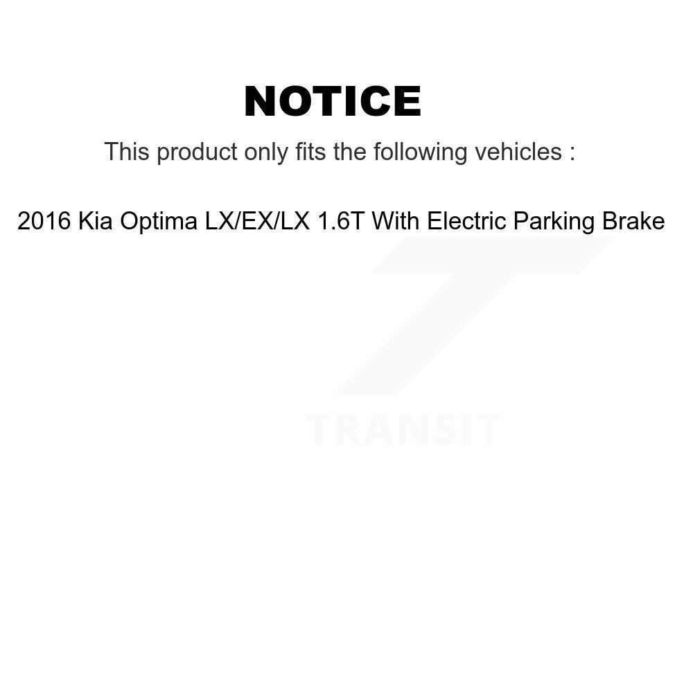 Kit de disques de frein avant et arrière avec revêtement en céramique, pour Kia Optima LX/EX/LX 2016 1.6