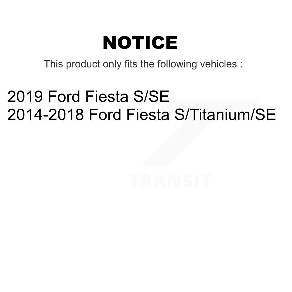 Kit de Rotor de frein à disque avec revêtement de tampons semi-métalliques avant et arrière en céramique pour Ford Fiest