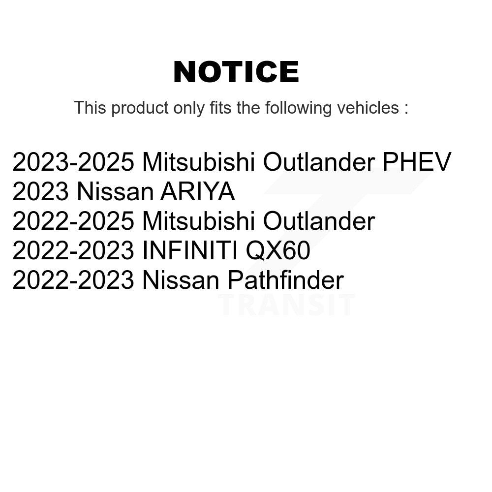 Kit de plaquettes de frein en céramique, rotors de frein avant, pour Mitsubishi Outlander Nissan INFINIT