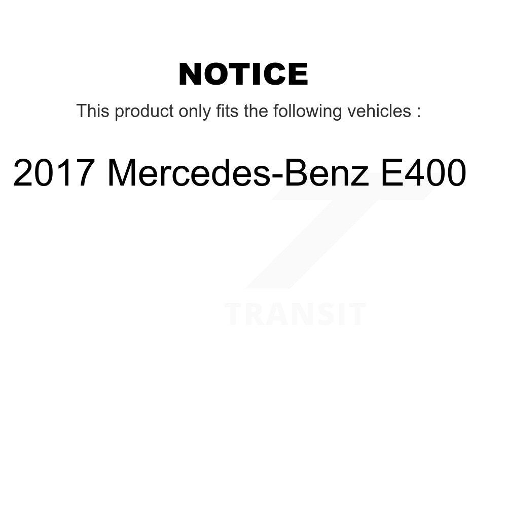 Rotor de frein à disque à revêtement arrière et kit de plaquettes semi-métalliques pour Mercedes-Benz E40 2017
