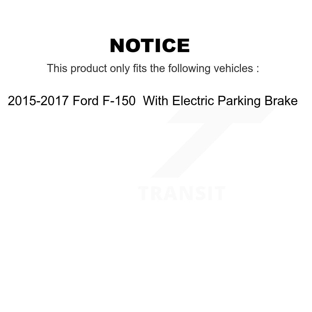 Kit de plaquettes en céramique et de patins de frein de stationnement, Rotors recouverts de disques arrière, pour Ford F-150