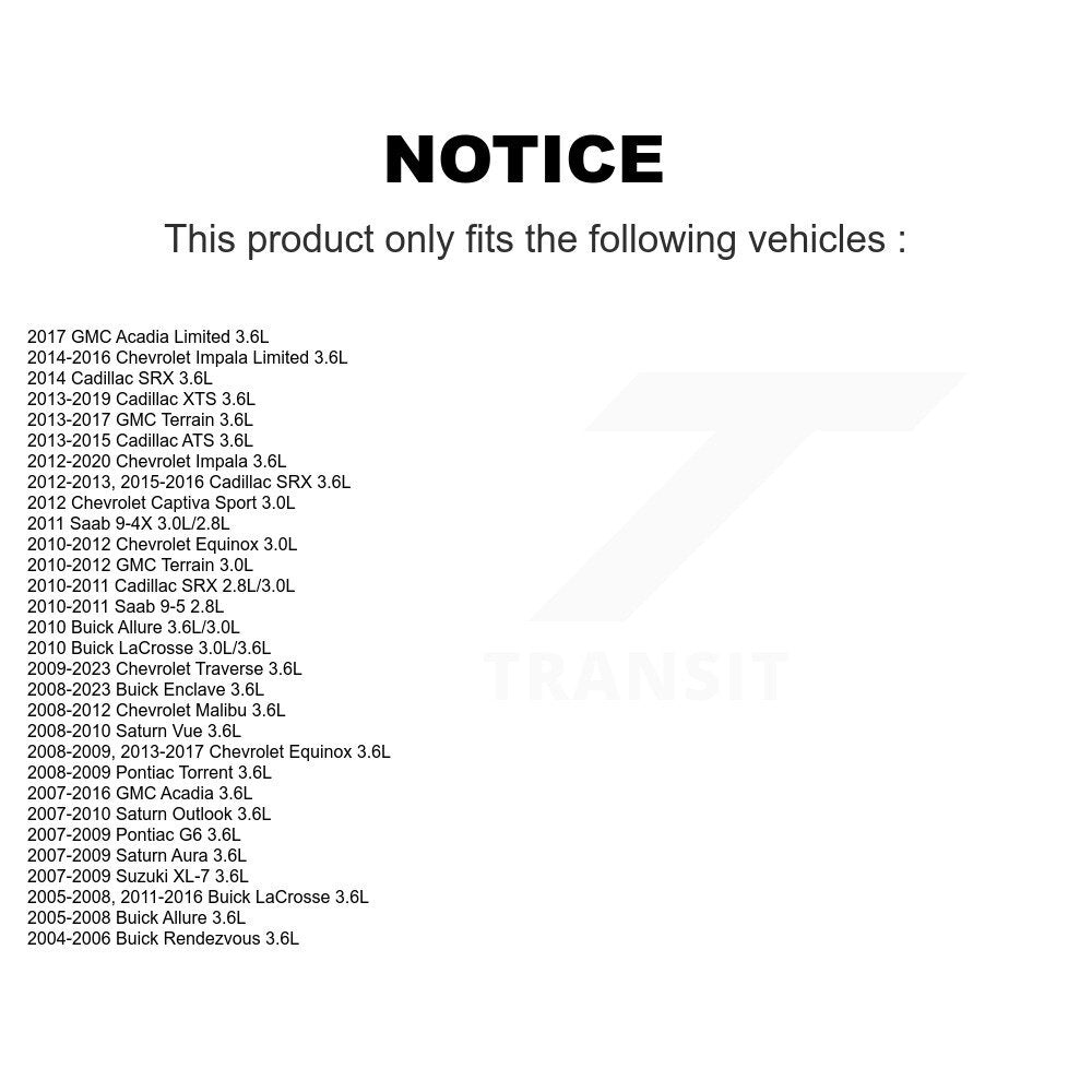 Accessory Drive Belt Idler Pulley pour Chevrolet Equinox GMC Buick Terrain Malibu