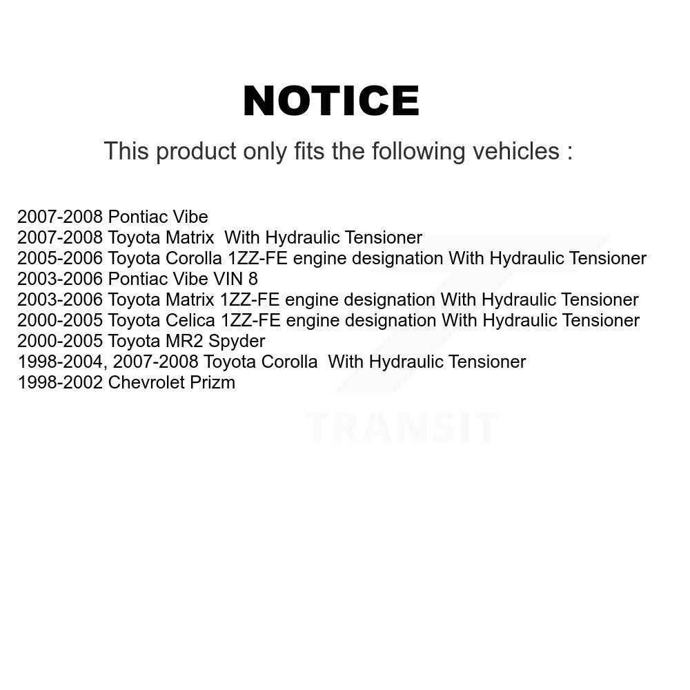 Accessory Drive Ceinture Tensioner Assemblage pour Toyota Corolla Matrix Pontiac Vibe