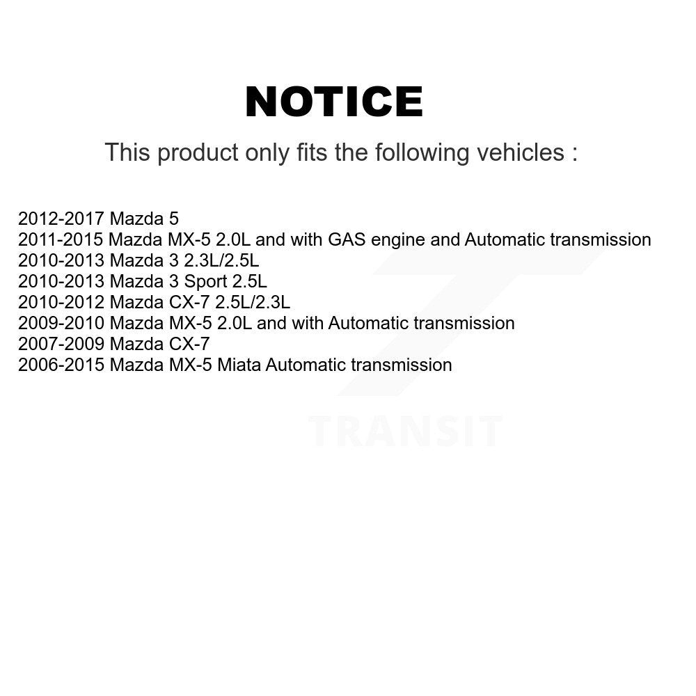 Accessory Drive Ceinture Tensioner Assemblage pour Mazda 3 5 CX-7 MX-5 Miata Sport