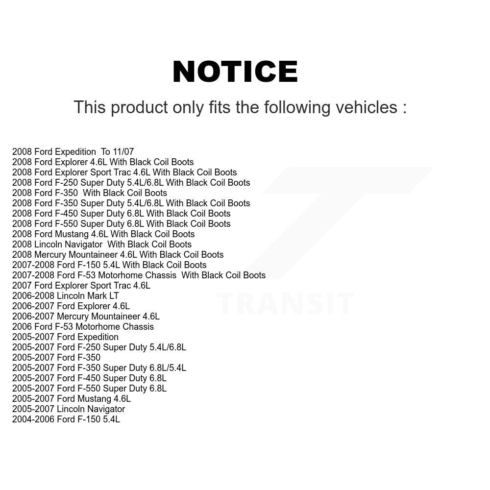 Bobine d'allumage pour Ford F-150 F-350 Super Duty Mustang F-250 Explorer Sport Trac