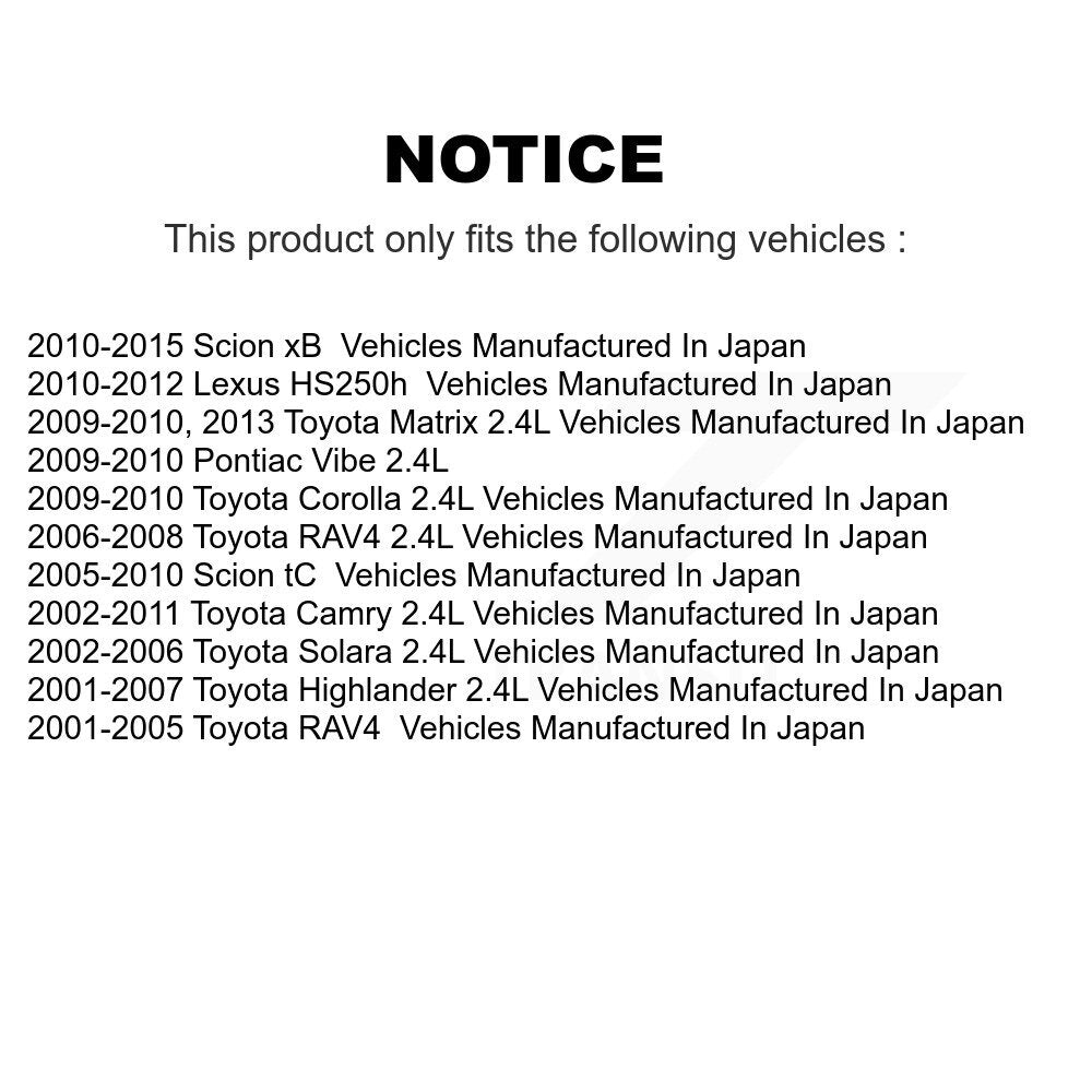 Bobine d'allumage pour Toyota Camry Corolla Matrix RAV4 Pontiac Vibe Highlander Scio