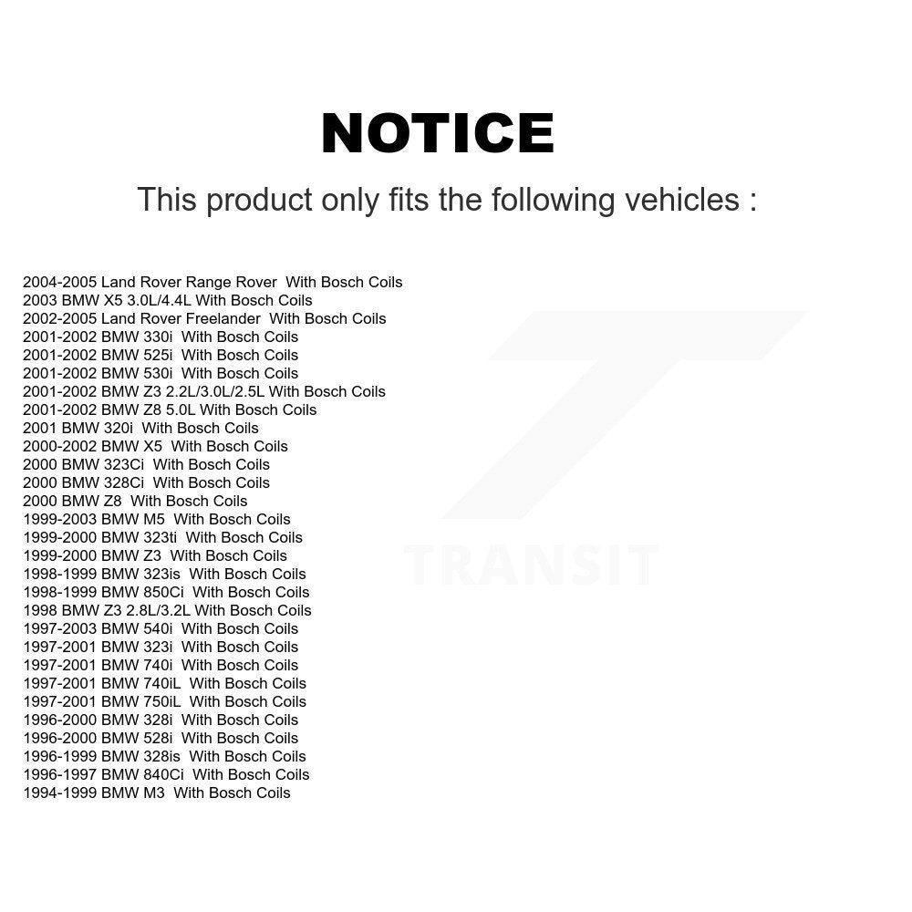 Bobine d'allumage pour BMW Z3 X5 328i 540i 323i 528i M3 330i 323Ci M5 530i Land Rove