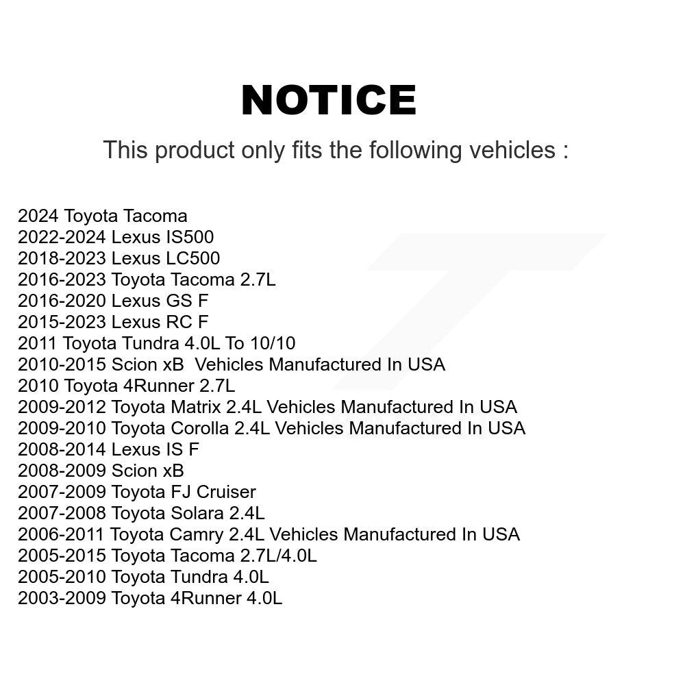 Bobine d'allumage pour Toyota Tacoma Corolla Camry Matrix Tundra 4Runner FJ Cruiser
