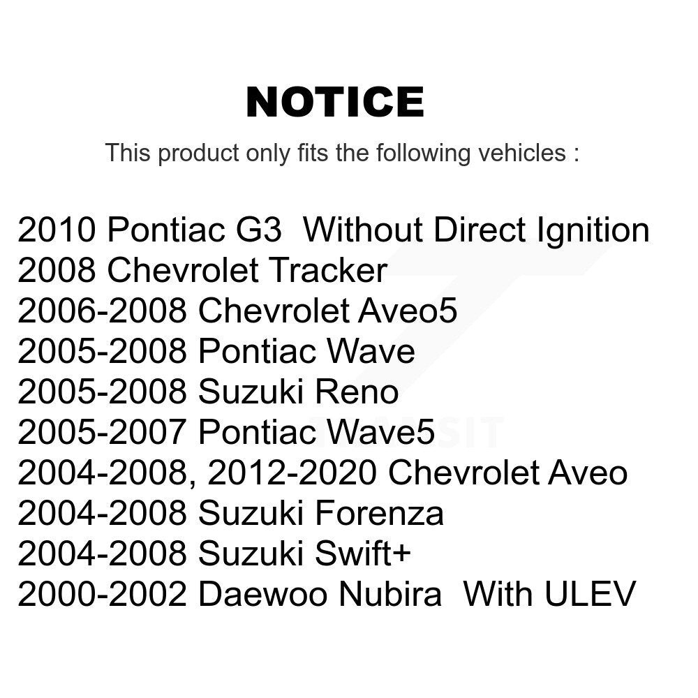 Bobine d'allumage pour Chevrolet Pontiac Wave Aveo Aveo5 Suzuki Swift + G3 Forenza