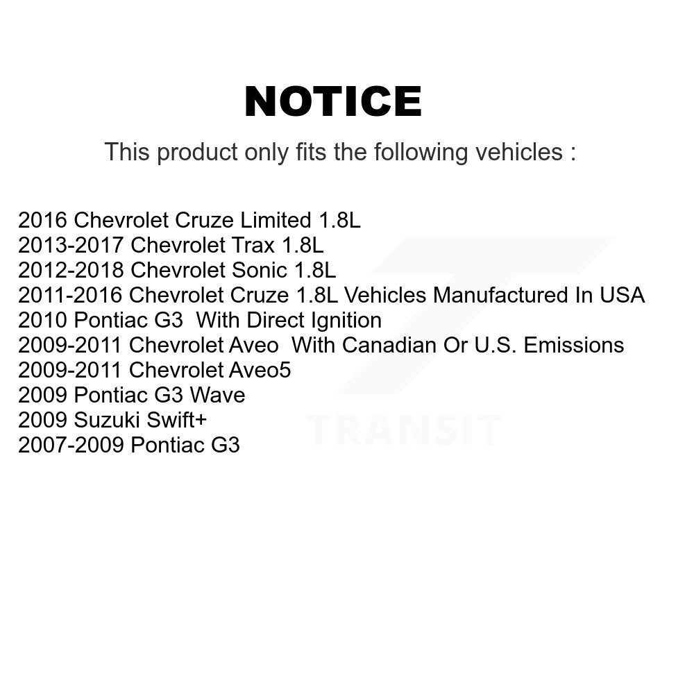 Bobine d'allumage pour Chevrolet Cruze Sonic Trax Limited Aveo Aveo5 Pontiac G3 Wave