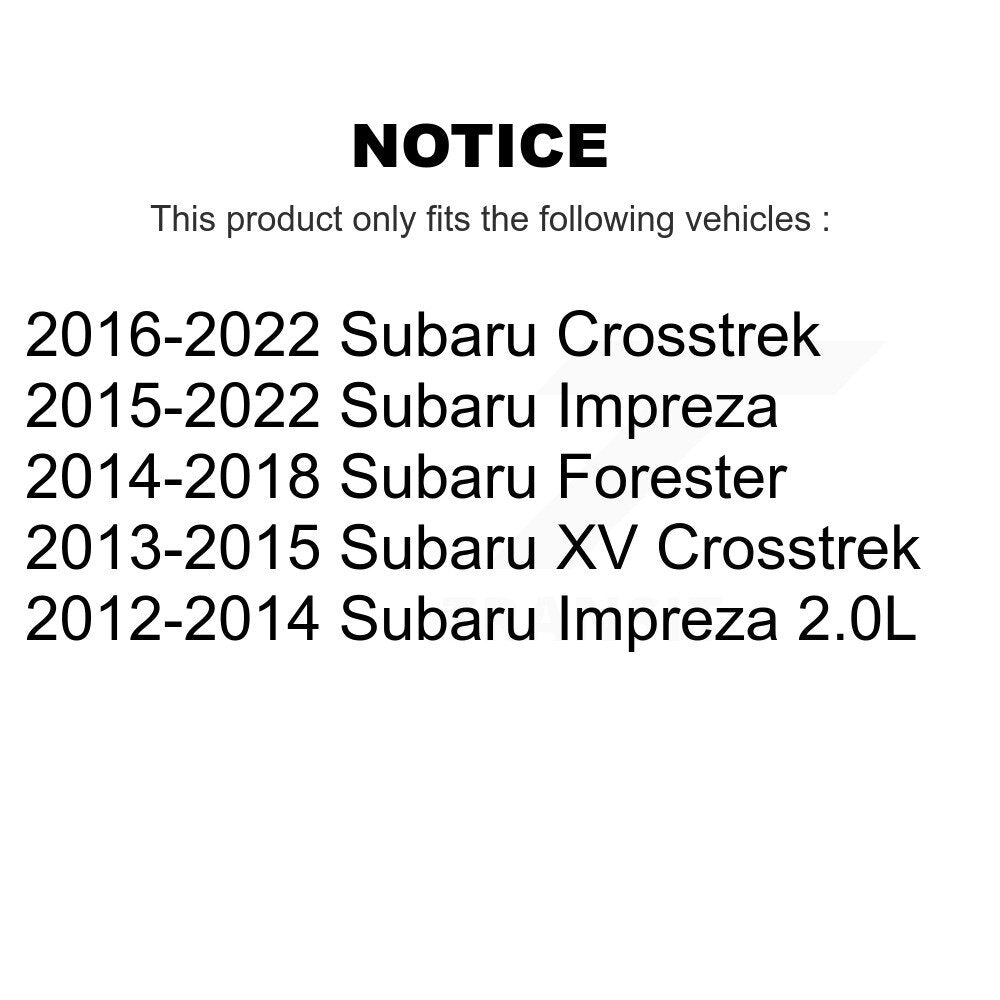 Sabot de frein de stationnement arrière pour Subaru Crosstrek Impreza Forester XV NB-1022B