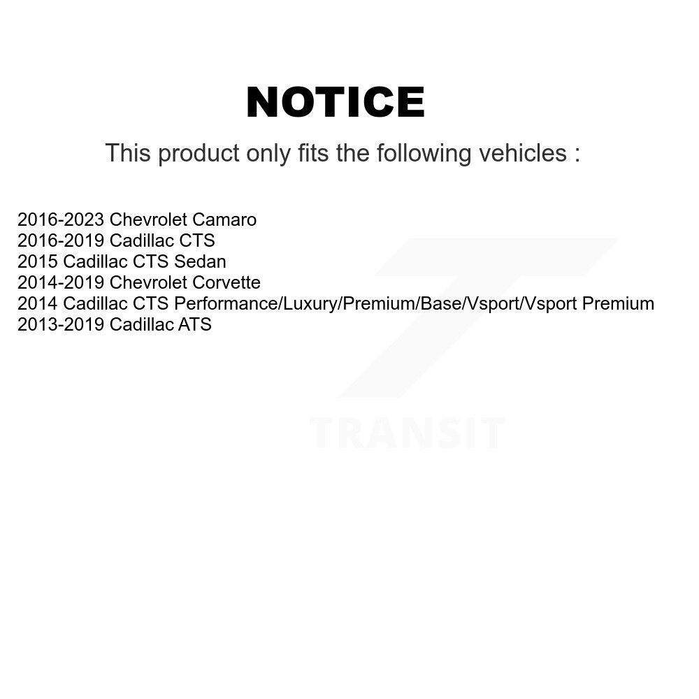 Sabot de frein de stationnement arrière pour Chevrolet Cadillac Camaro ATS Corvette CTS NB-1040B
