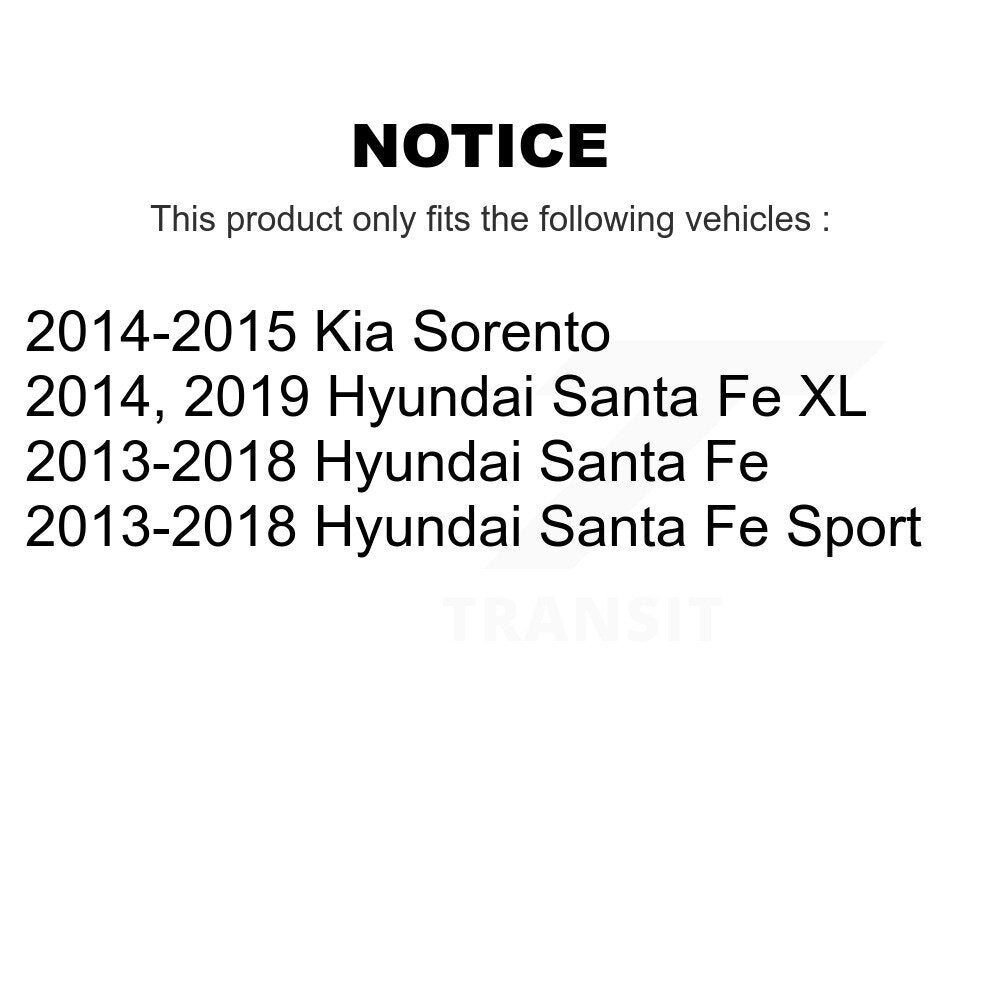 Sabot de frein de stationnement arrière, pour Hyundai Santa Fe Sport Kia Sorento XL NB-1042B