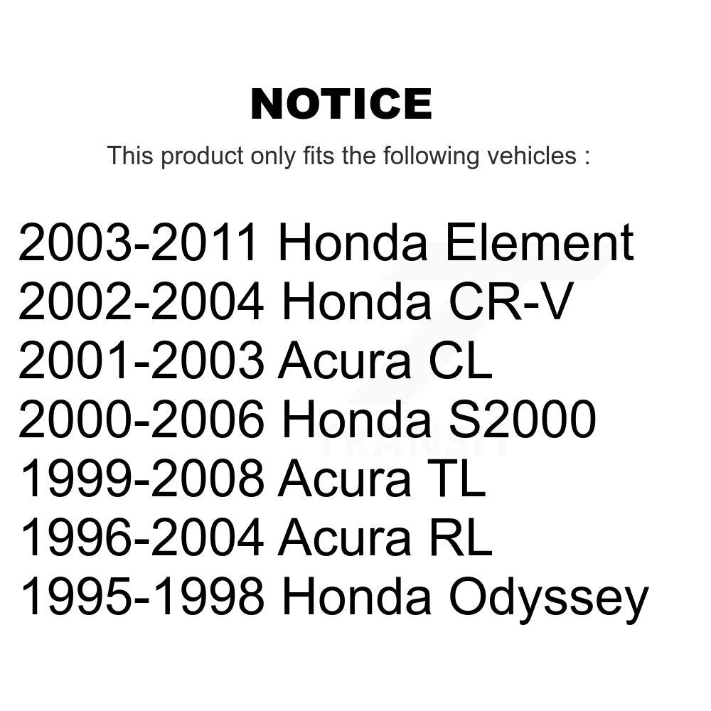Sabot de frein de stationnement arrière, pour Honda CR-V Acura TL Element S2000 CL RL Odyssey
