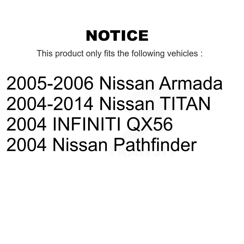 Sabot de frein de stationnement arrière, pour Nissan TITAN Pathfinder Armada INFINITI QX56 NB-868