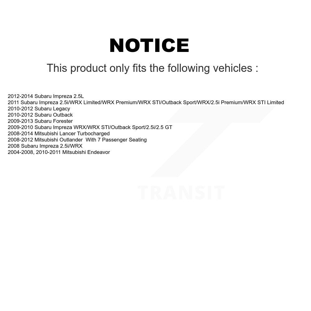 Sabot de frein de stationnement arrière, pour Subaru Mitsubishi Impreza Lancer Forester Outlander