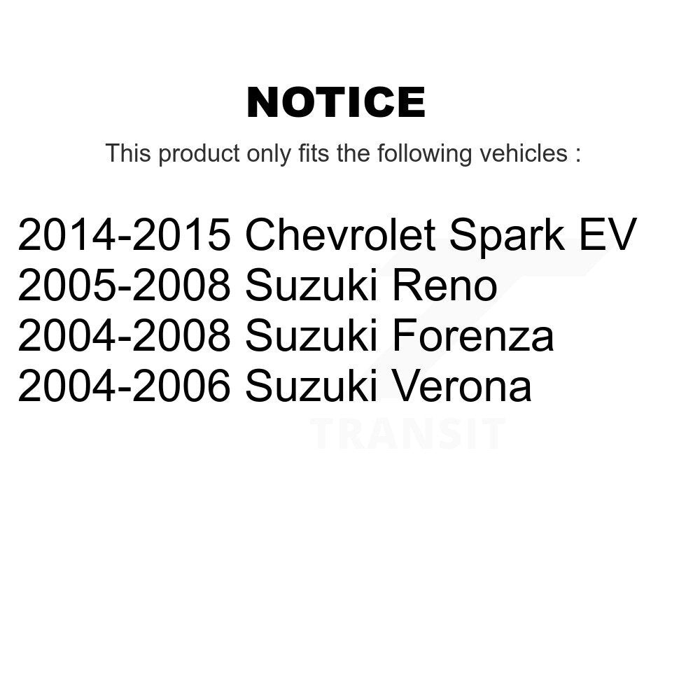 Sabot de frein de stationnement arrière, pour Chevrolet Spark EV Suzuki Verona Forenza Reno