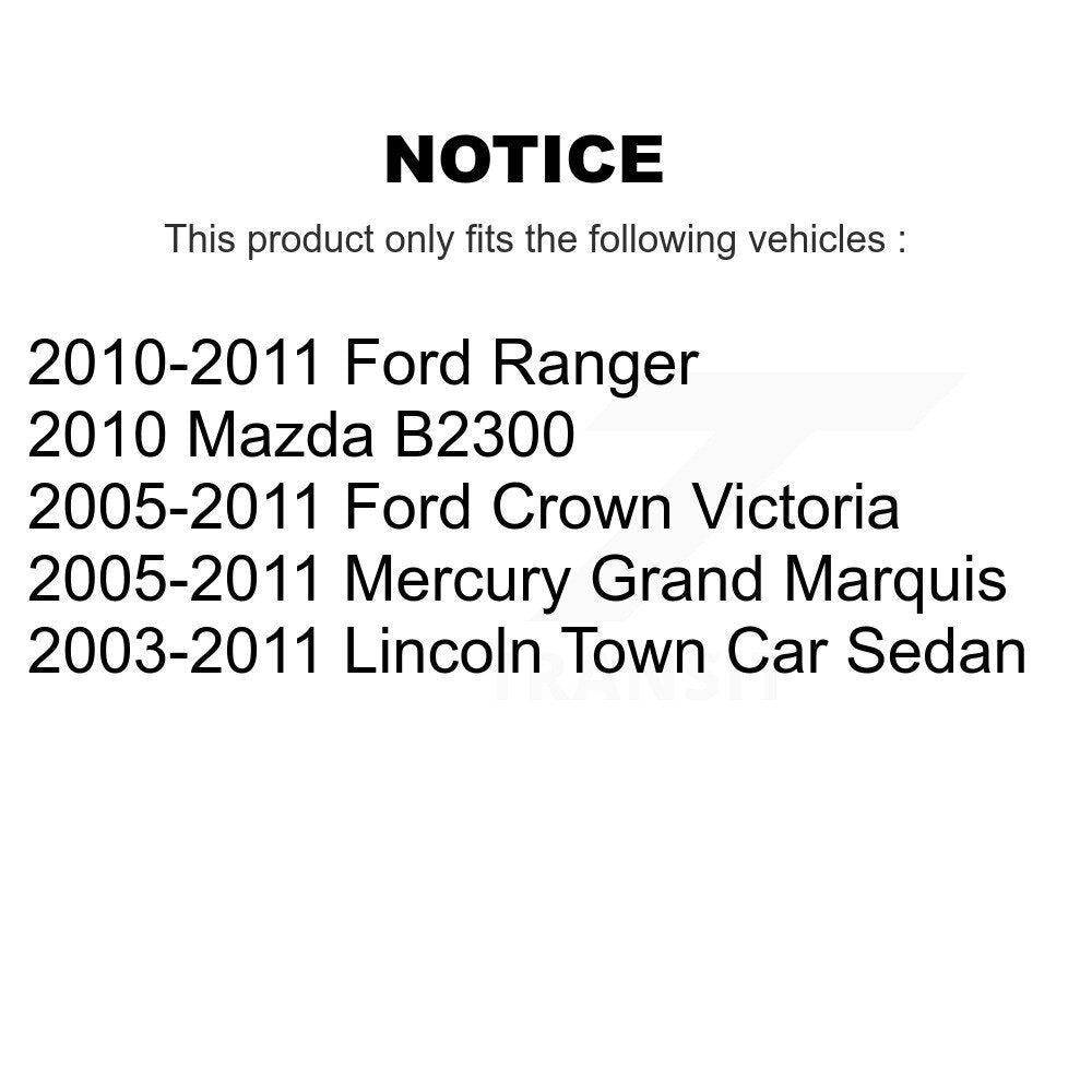 Sabot de frein de stationnement arrière, pour Ford Ranger Lincoln Town Car Crown Victoria Mercury
