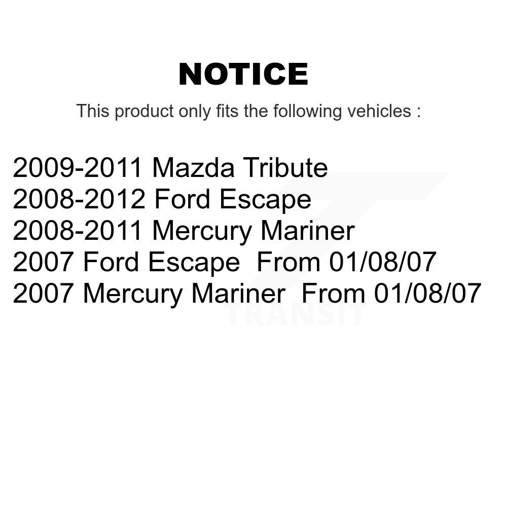 Sabot de frein à tambour arrière pour Ford Escape Mazda hommage Mercury Mariner NB-936B