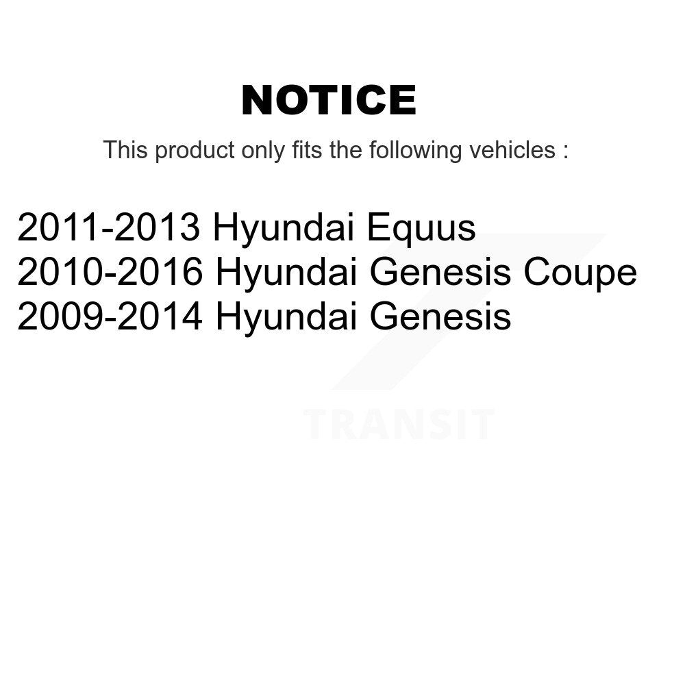 Sabot de frein de stationnement pour Hyundai Genesis Coupé Equus NB-963B