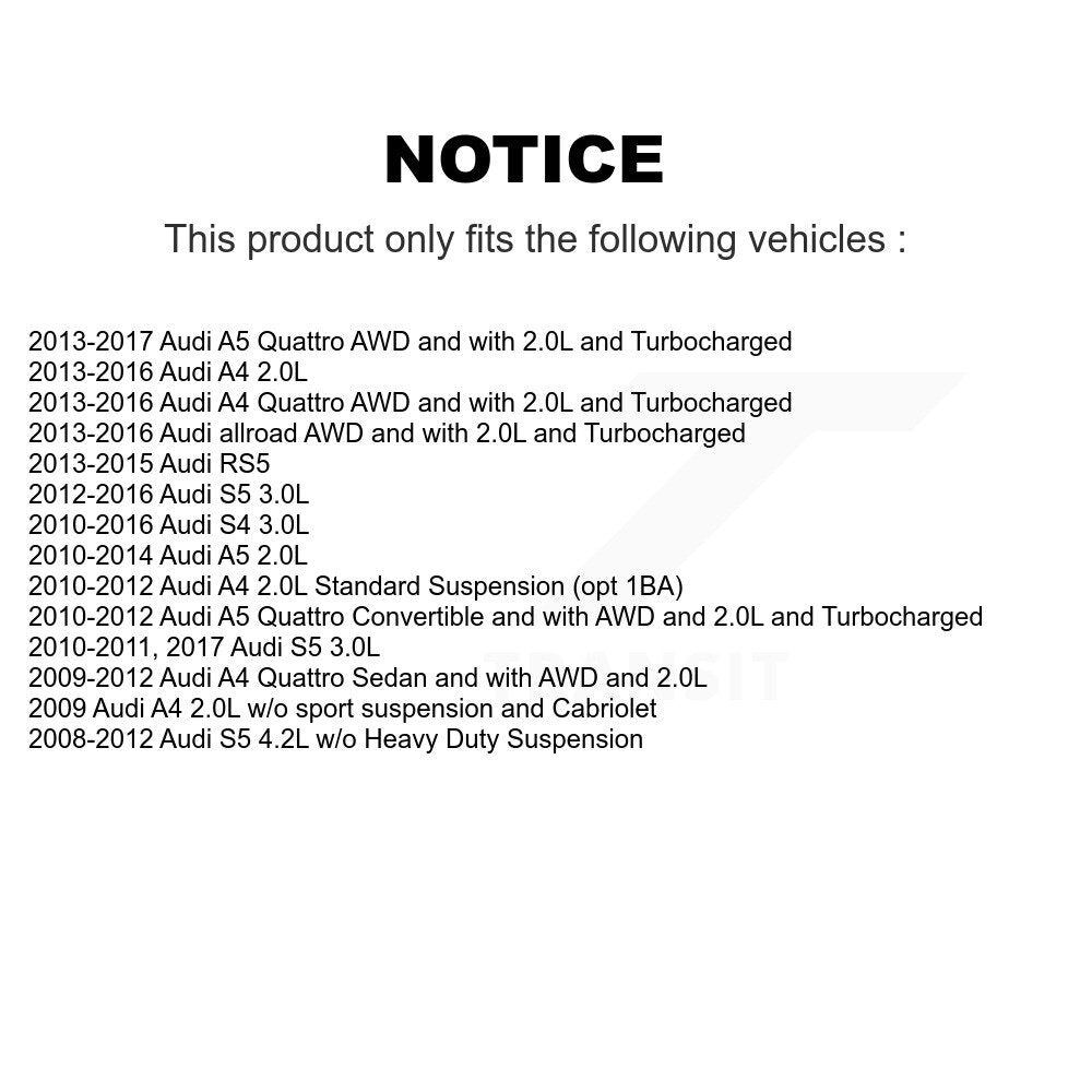Arbre d'essieu CV avant, pour Audi A4 Quattro A5 S4 S5 allroad RS5 NCV-AD23011
