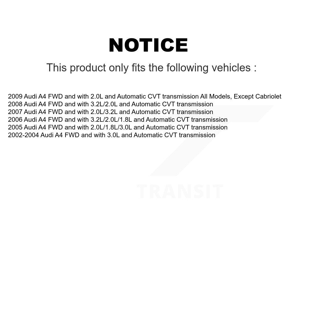 Arbre d'essieu CV avant pour Audi A4 NCV-AD23600
