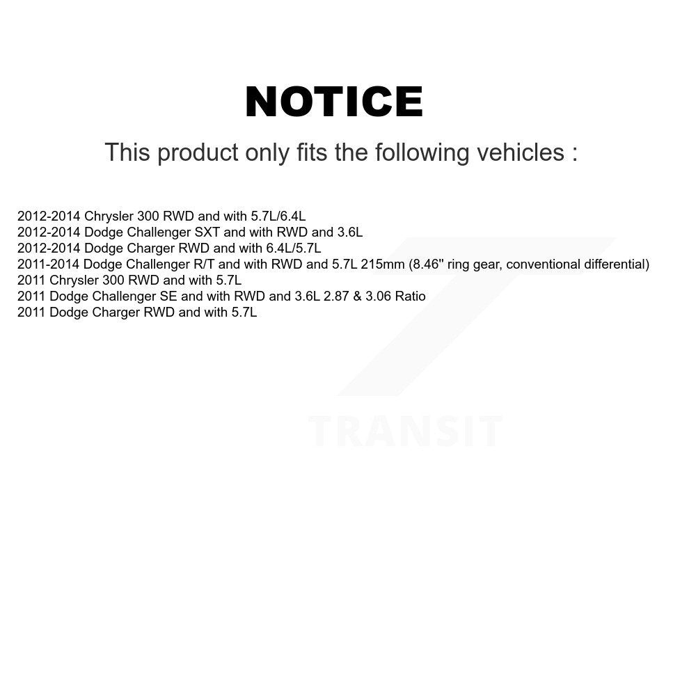Arbre d'essieu CV arrière gauche pour Dodge Chrysler 300 chargeur Challenger NCV-CH12008