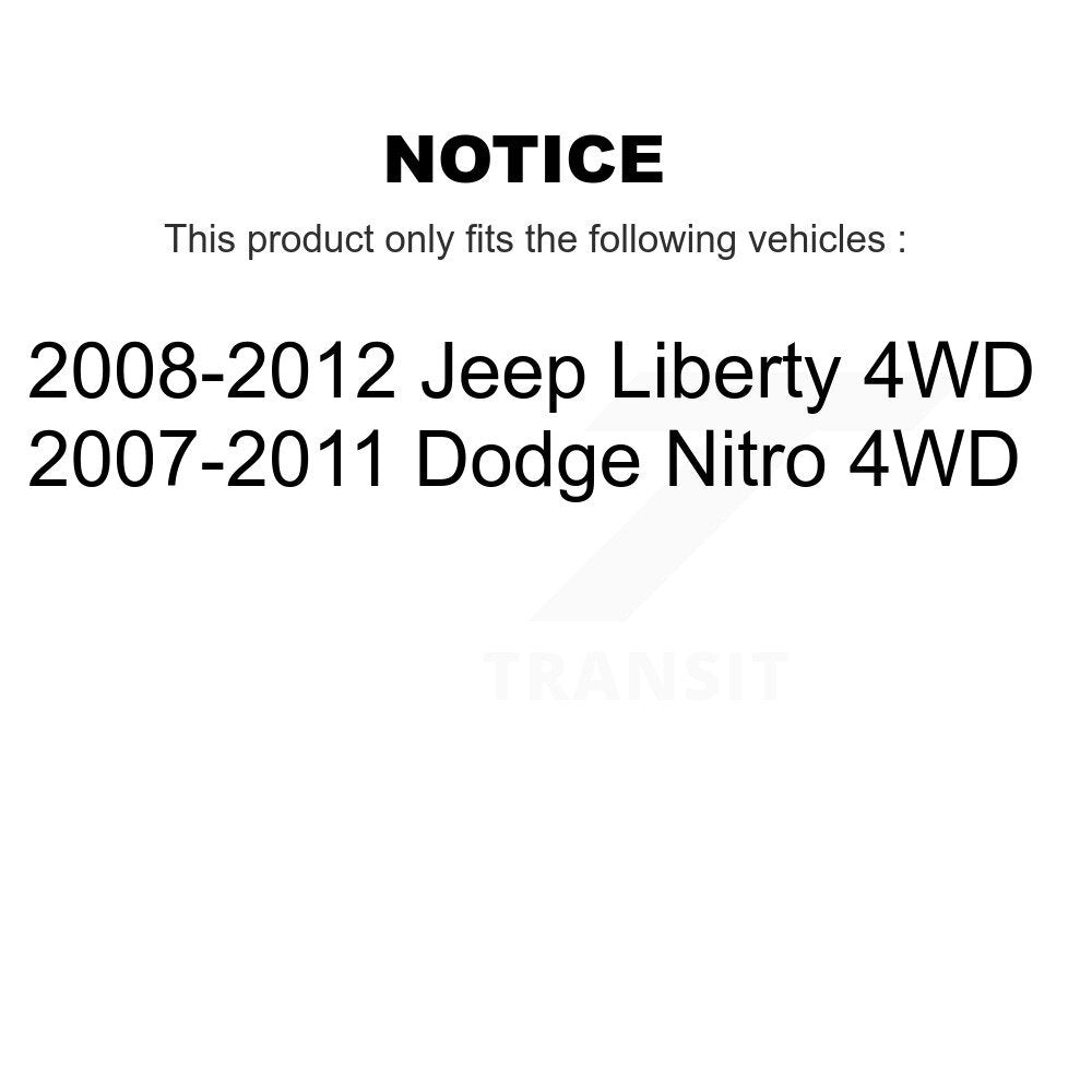 Arbre d'essieu CV avant gauche pour Jeep Liberty Dodge Nitro 4WD NCV-CH12065