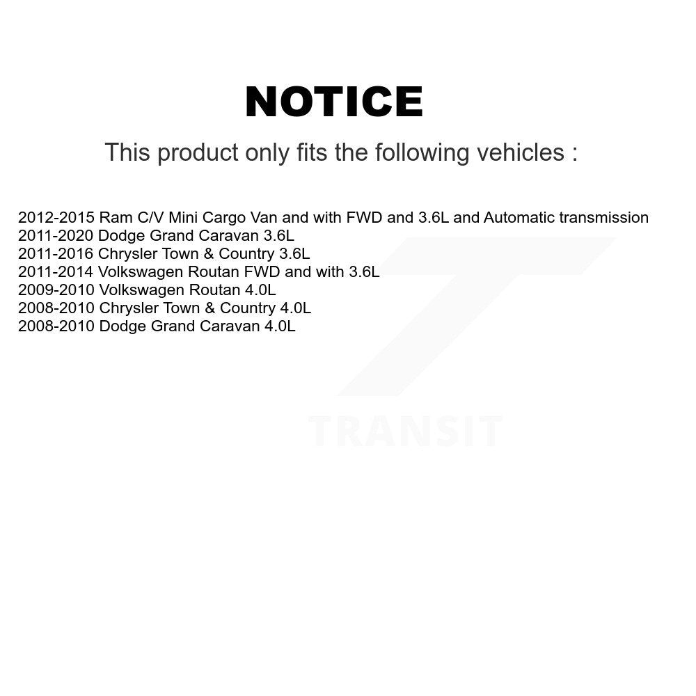 Arbre d'essieu CV avant droit, pour Dodge Grand Caravan Chrysler Town & Country Ram