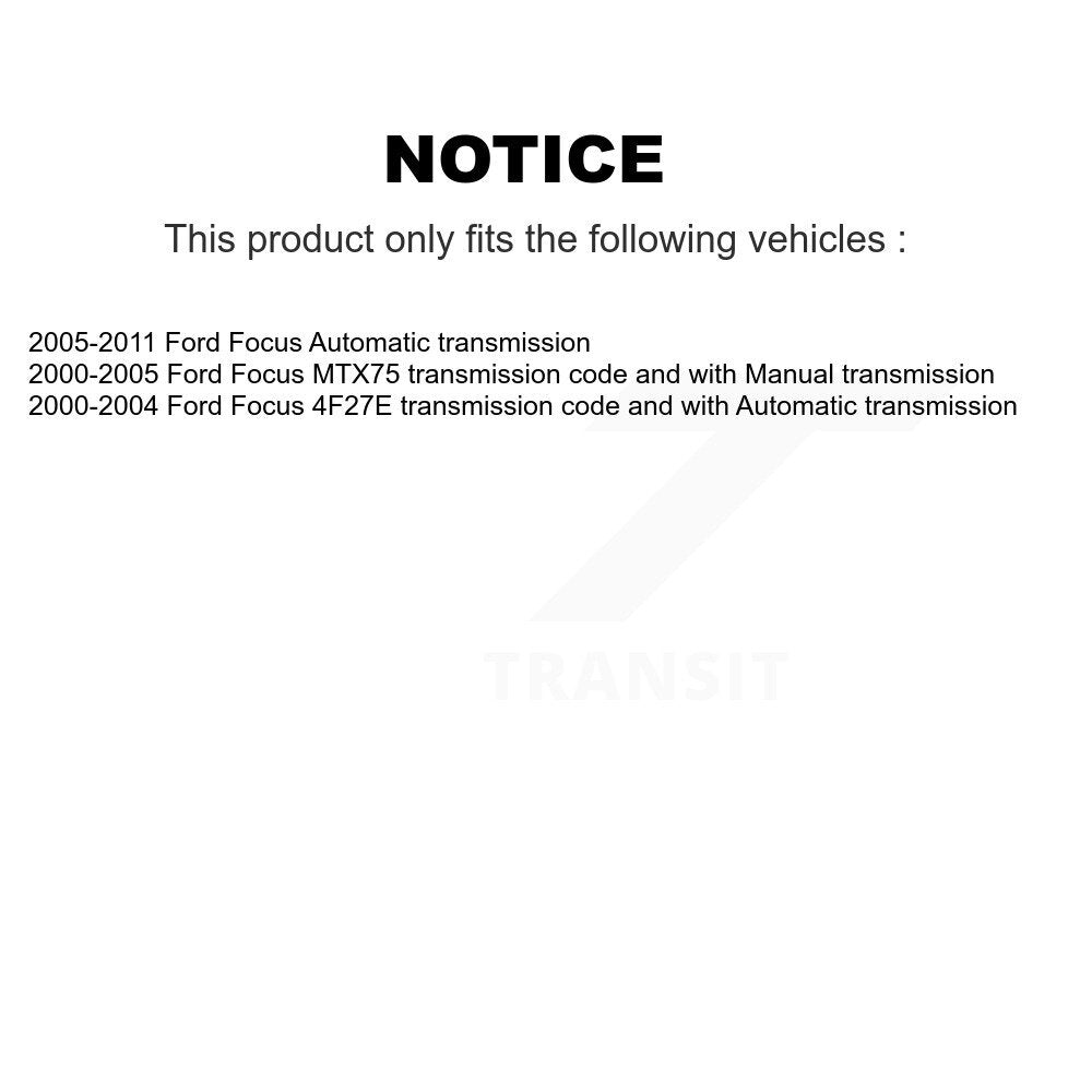 Arbre d'essieu CV avant droit pour Ford Focus NCV-FD11128