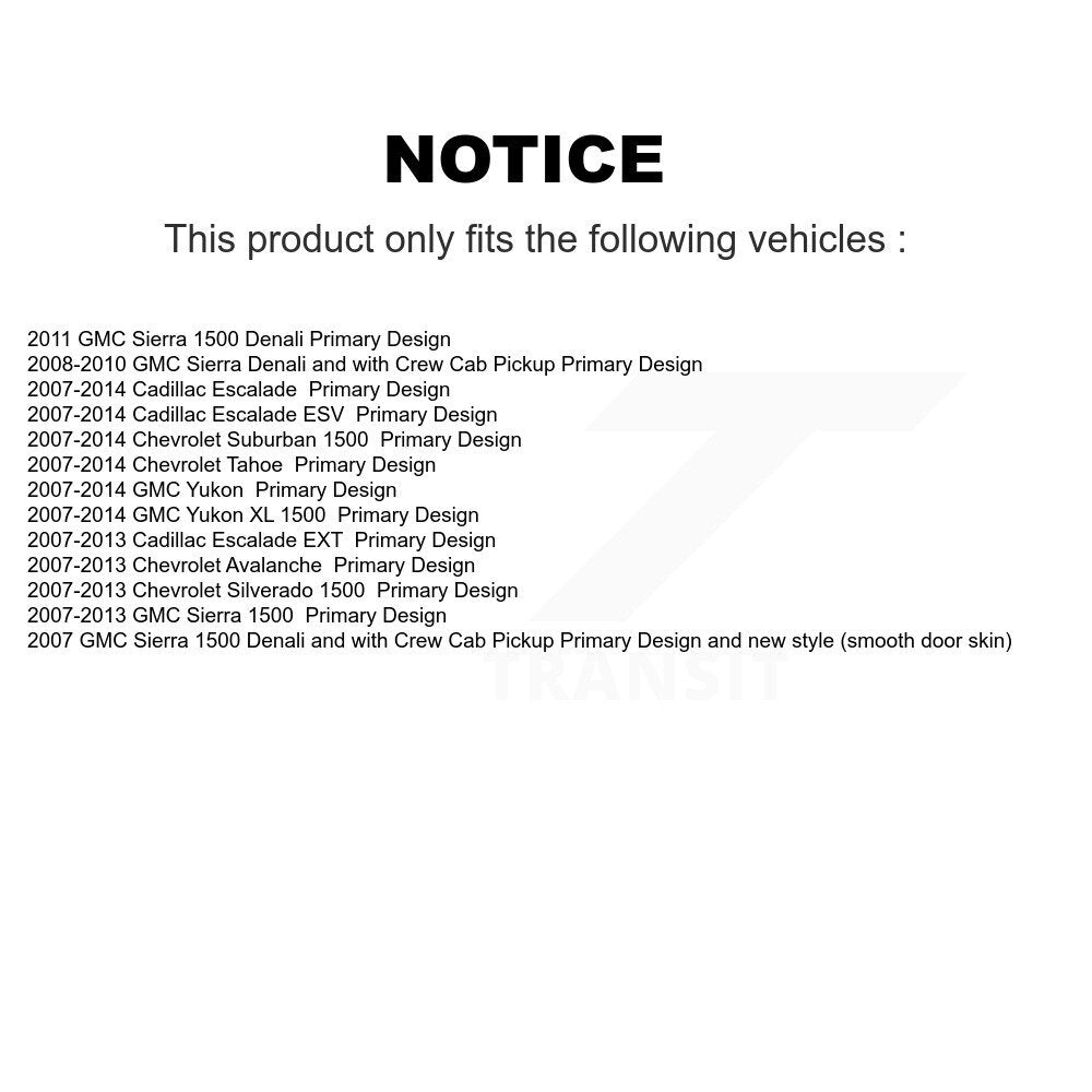 Arbre d'essieu avant CV pour Chevrolet GMC Sierra 1500 Silverado Avalanche Cadillac