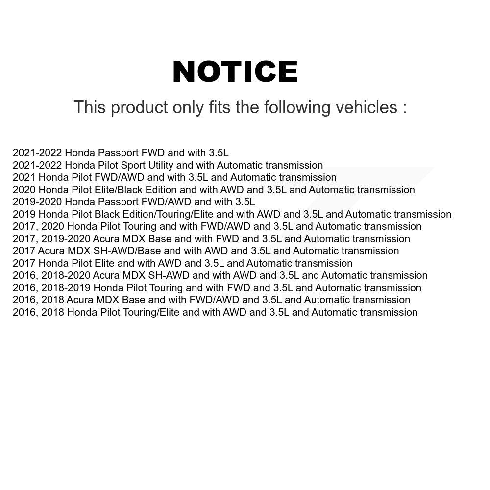 Arbre d'essieu CV avant gauche pour Honda Pilot Acura MDX passeport NCV-HO21069