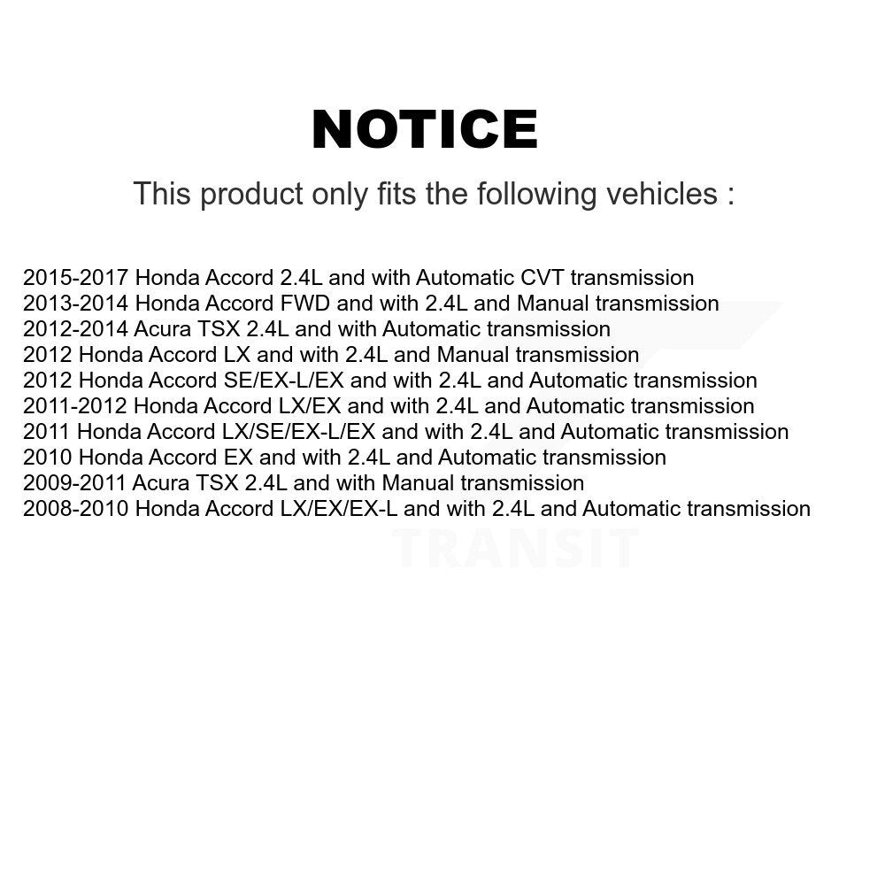 Arbre d'essieu CV avant droit pour Honda Accord Acura TSX NCV-HO36122