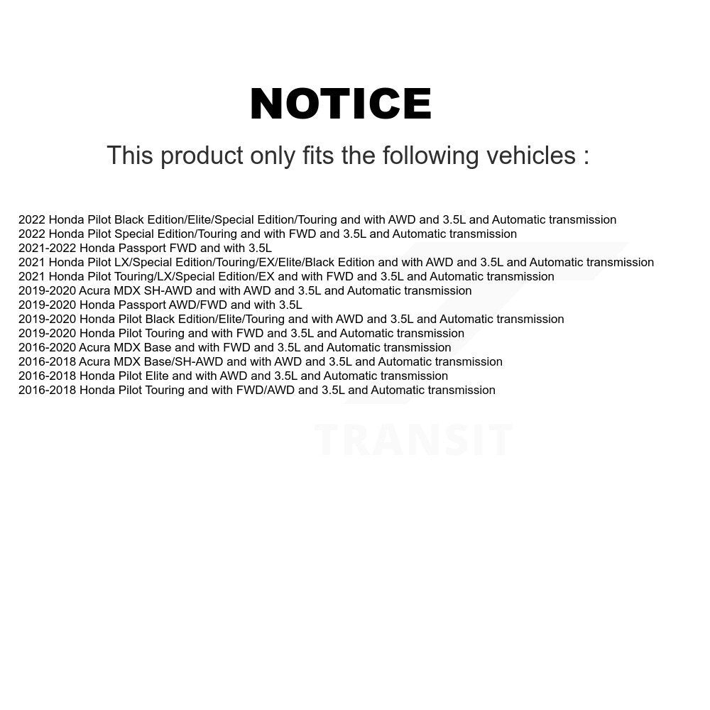 Arbre d'essieu CV avant droit pour Honda Pilot Acura MDX passeport NCV-HO36178