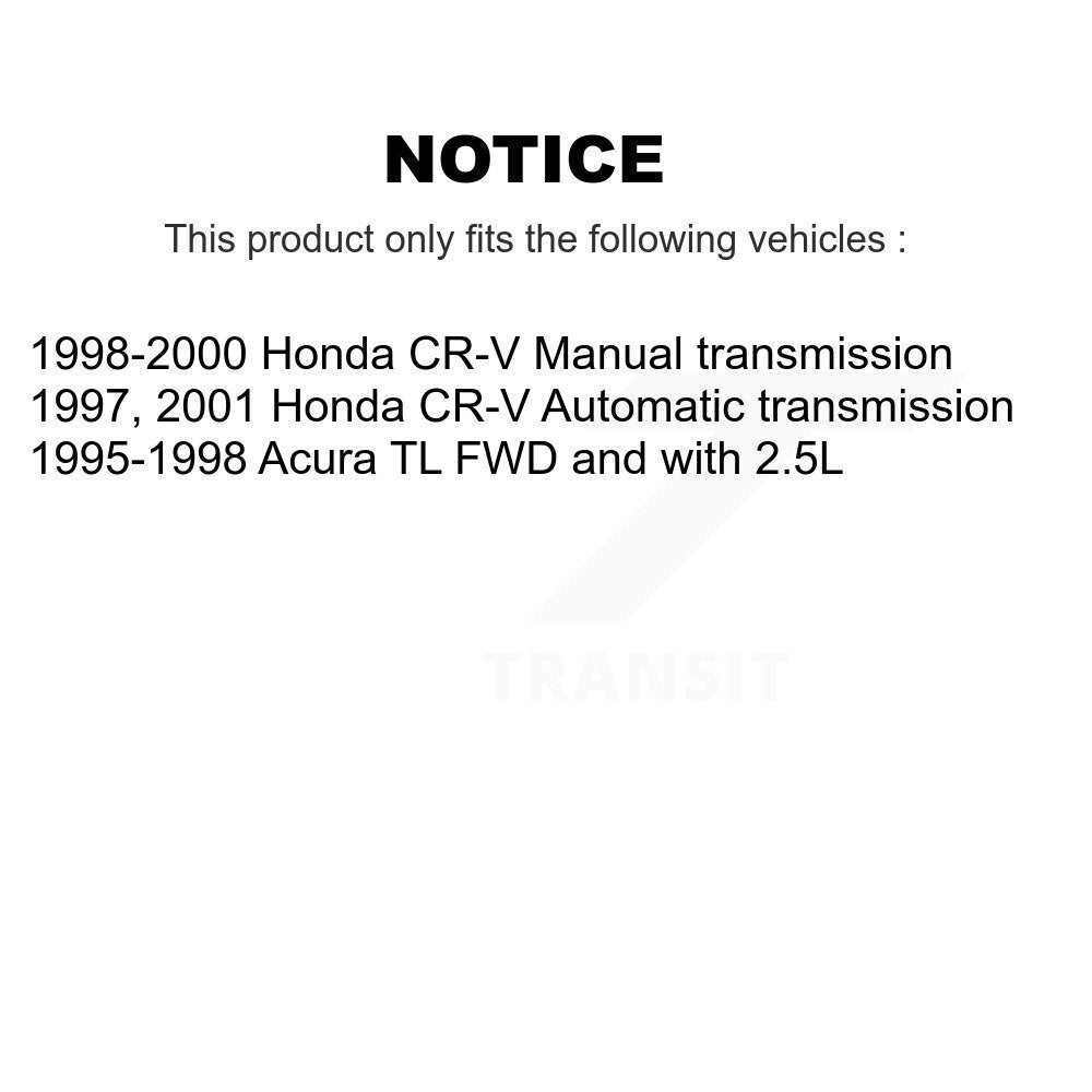 Arbre d'essieu CV avant pour Honda CR-V Acura TL NCV-HO36519
