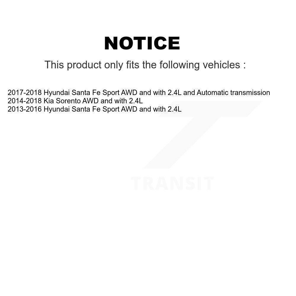 Arbre d'essieu CV avant droit, pour Hyundai Santa Fe Sport Kia Sorento NCV-HY37074